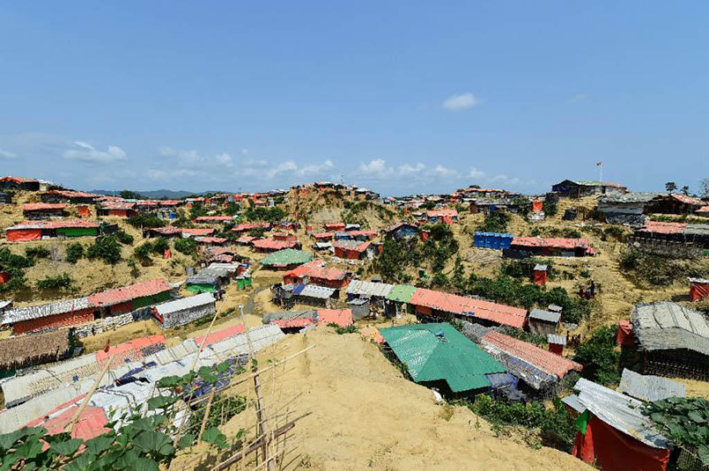 The Kutupalong refugee camp in Bangladesh: a rights group has urged Bangladesh to provide better conditions (AFP Photo/MUNIR UZ ZAMAN)