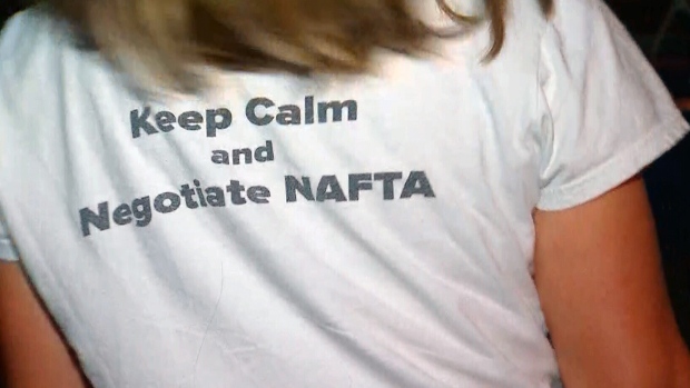 The minister was spotted at the Ottawa airport late Tuesday sporting the white shirt as she walked to the gate to catch her flight. A photo was posted on Twitter. Photo coutesy: ctvnews.ca