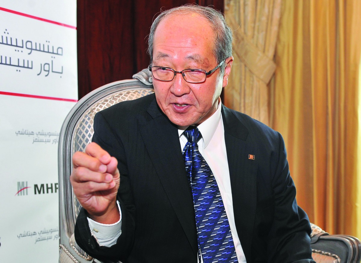 Akimasa Muyama, Board of Director and Senior Executive Vice President of MHPS speaking to The Peninsula. Pic: Baher Amin / The Peninsula