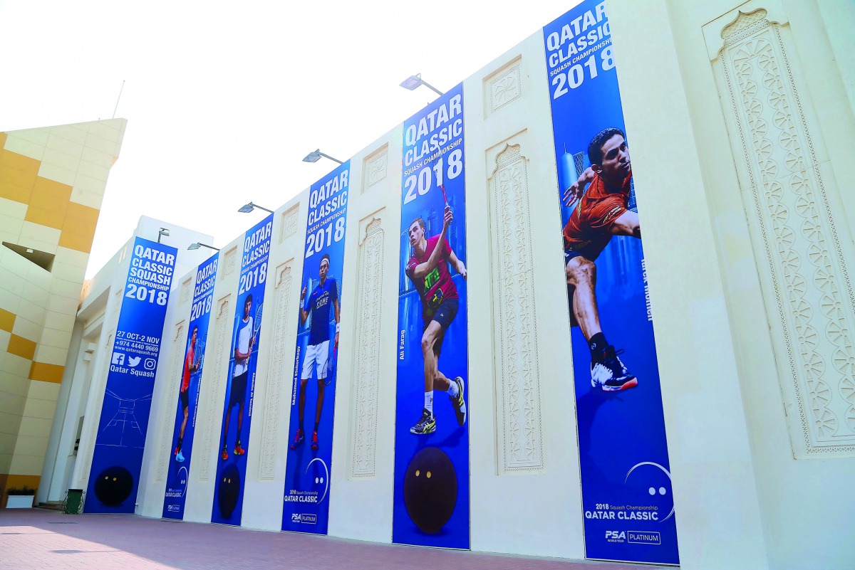 The Khalifa International Tennis & Squash Complex has got a new look ahead of the Qatar Classic squash tournament.