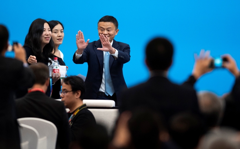 Jack Ma, CEO of Alibaba, arrives for a forum of the first China International Import Expo (CIIE) in Shanghai on November 5, 2018. Matthew Knight/Pool via REUTERS