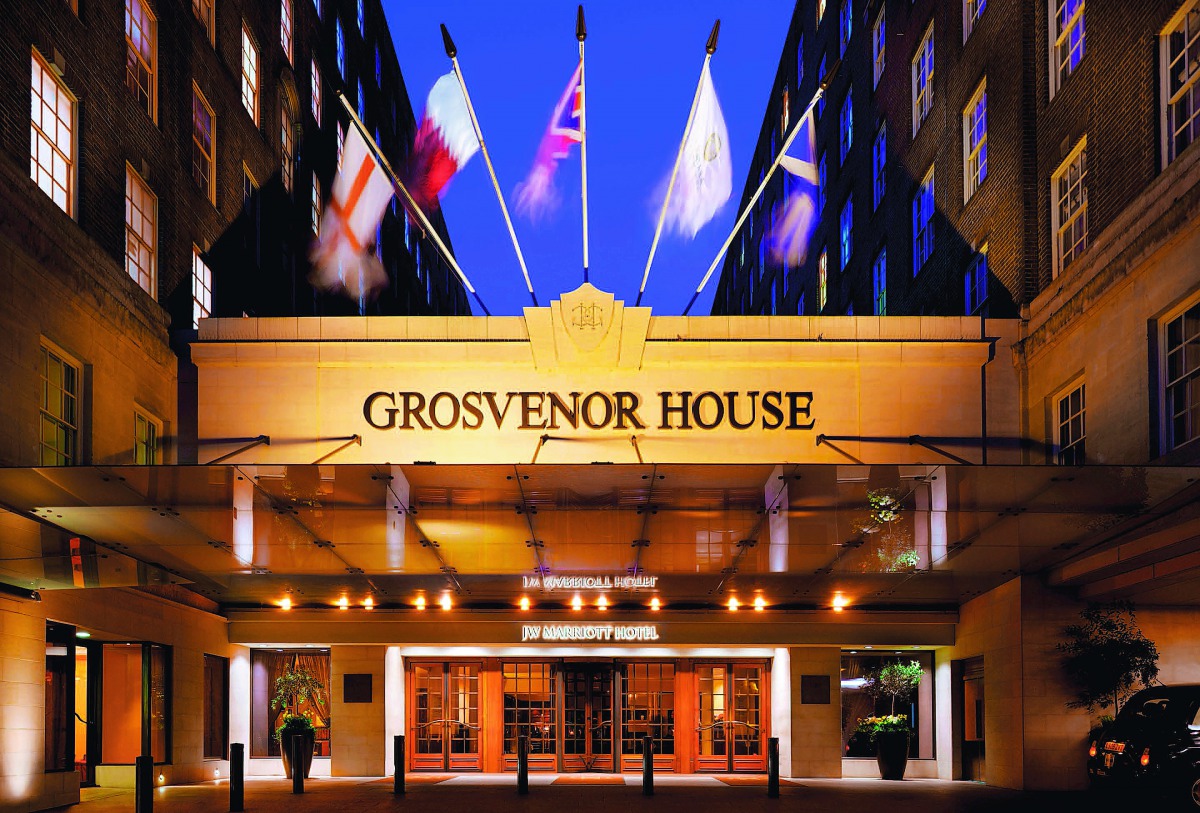 A view of Grosvenor House London. 
