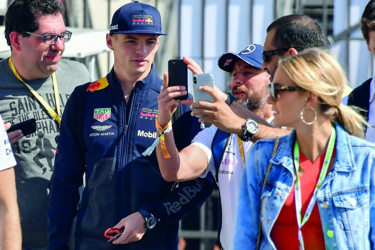 Red Bull's Dutch driver Max Verstappen arrives at the Interlagos racetrack in Sao Paulo, Brazil, on November 10, 2018, on the eve of the Brazil Formula One Grand Prix. AFP / Nelson Almeida
