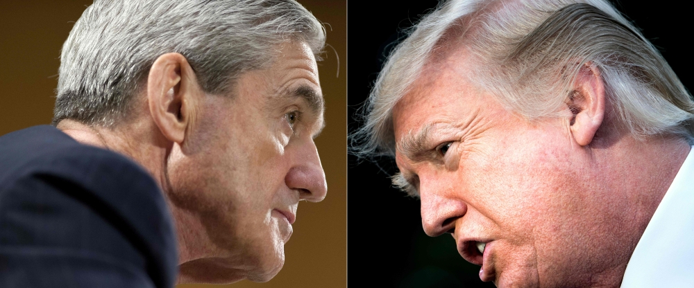 Robert Mueller and Donald Trump (Saul Loeb & Brendan Smialowski, AFP)