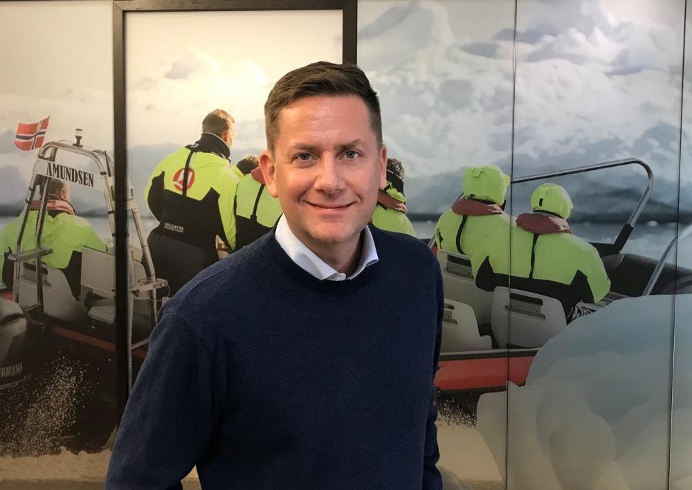 Hurtigruten CEO Daniel Skjeldam poses for a picture in Oslo, Norway November 15, 2018. Picture taken November 15, 2018. REUTERS/Ole Peter Skonnord