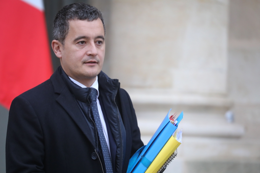 French Minister of Public Action and Accounts Gerald Darmanin leaves the Elysee presidential Palace after the weekly cabinet meeting, on November 26, 2018, in Paris. / AFP / ludovic MARIN