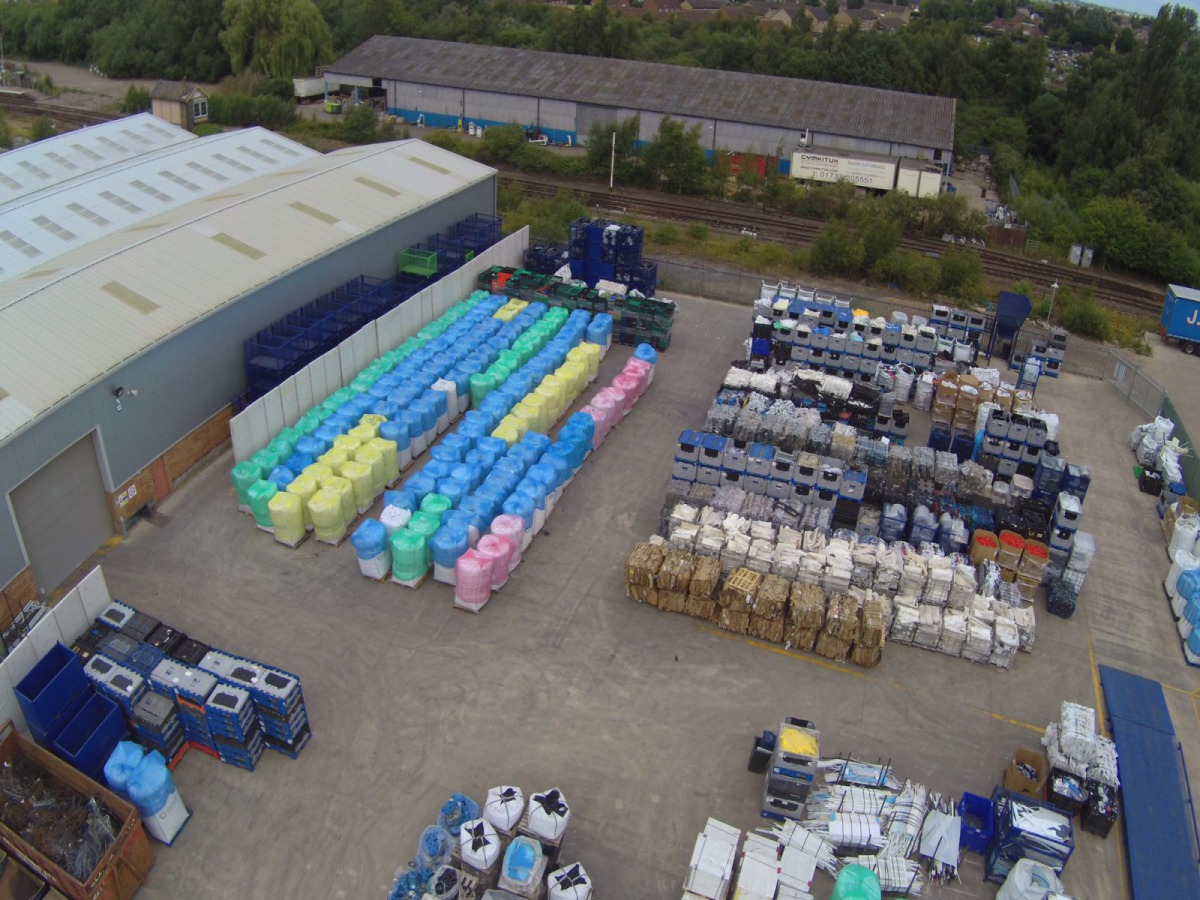 A file picture of a plastic recycling and processing facility which was opened last year in Whittlesey, Cambridgeshire, in the UK. (Vanden Recycling) 