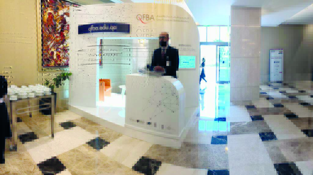 The Qatar Finance and Business Academy’s (QFBA) pavilion at the recently concluded ‘2018 Euromoney Qatar Conference’.