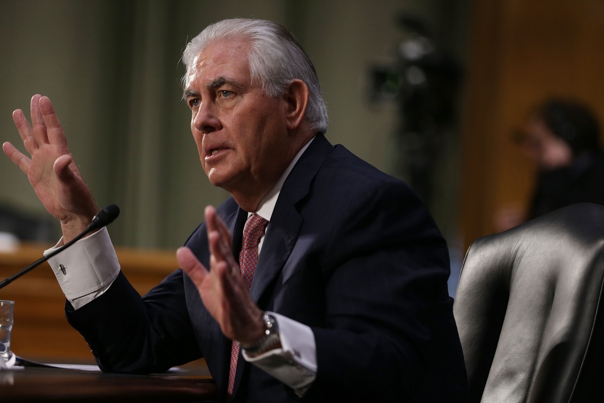 Rex Tillerson in 2017 on Capitol Hill (Alex Wong/Getty Images/AFP