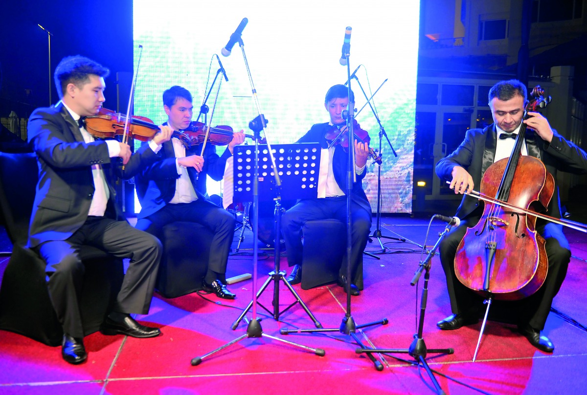 Artistes performing at the concert.