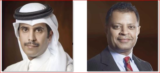 GWC Chairman Sheikh Abdulla bin Fahad bin Jassem bin Jabor Al Thani and CEO Ranjeev Menon