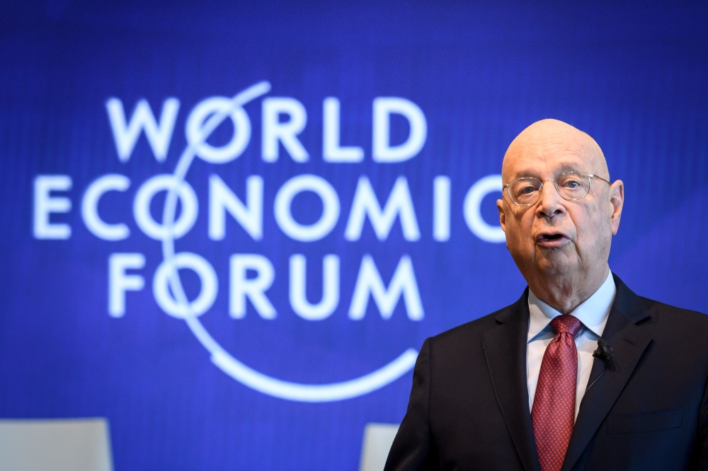 Founder and Executive Chairman of the World Economic Forum Klaus Schwab attends a press conference ahead of the 2019 edition of the annual meeting of the World Economic Forum (WEF) on January 15, 2019 in Geneva. (AFP / Fabrice COFFRINI)