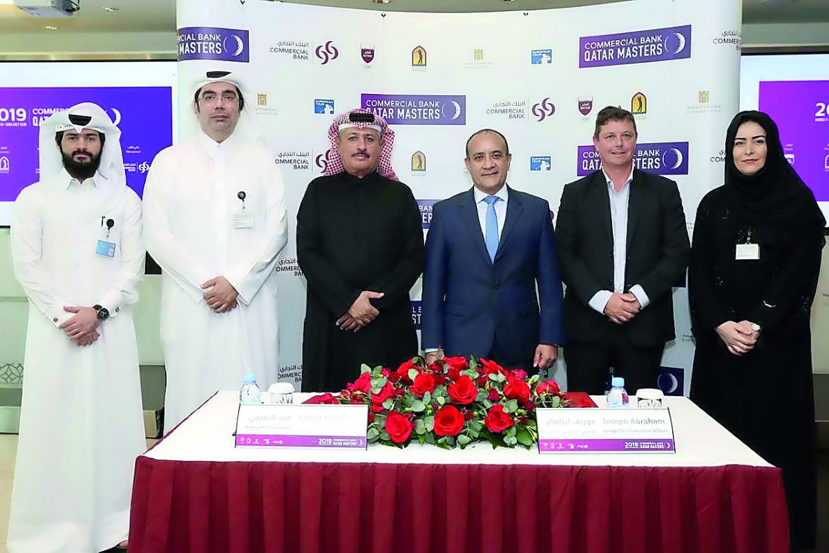 Joseph Abraham, Commercial Bank Group CEO (third right) and other officials during the event.