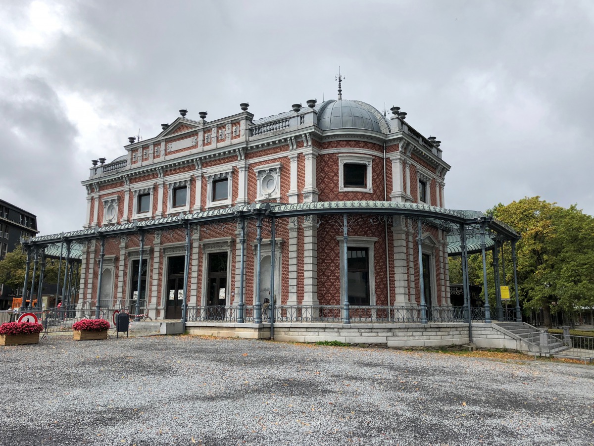 The Pavillon des Petits Jeux is one of several Belle Epoque structures that combine iron and glass in Spa, Belgium, at the Parc de Sept Heures - so named because bathers would often stroll here at the end of the day on the advice of doctors. Photo for The