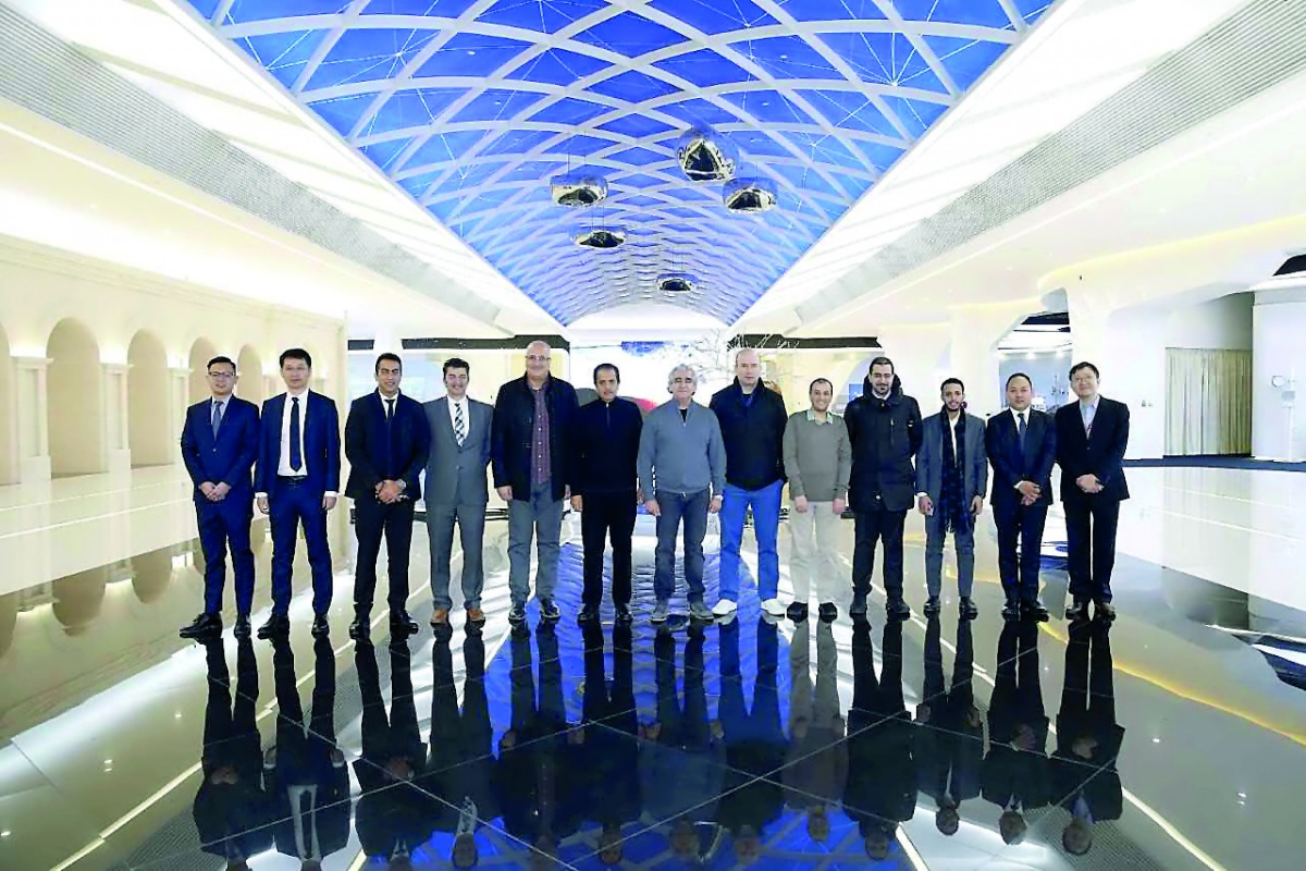 The Representatives of Qatar’s Ministry of Commerce and Industry (MOCI) , businessmen and CEOs of major Qatari companies at Huawei’s headquarters in Beijing, China.