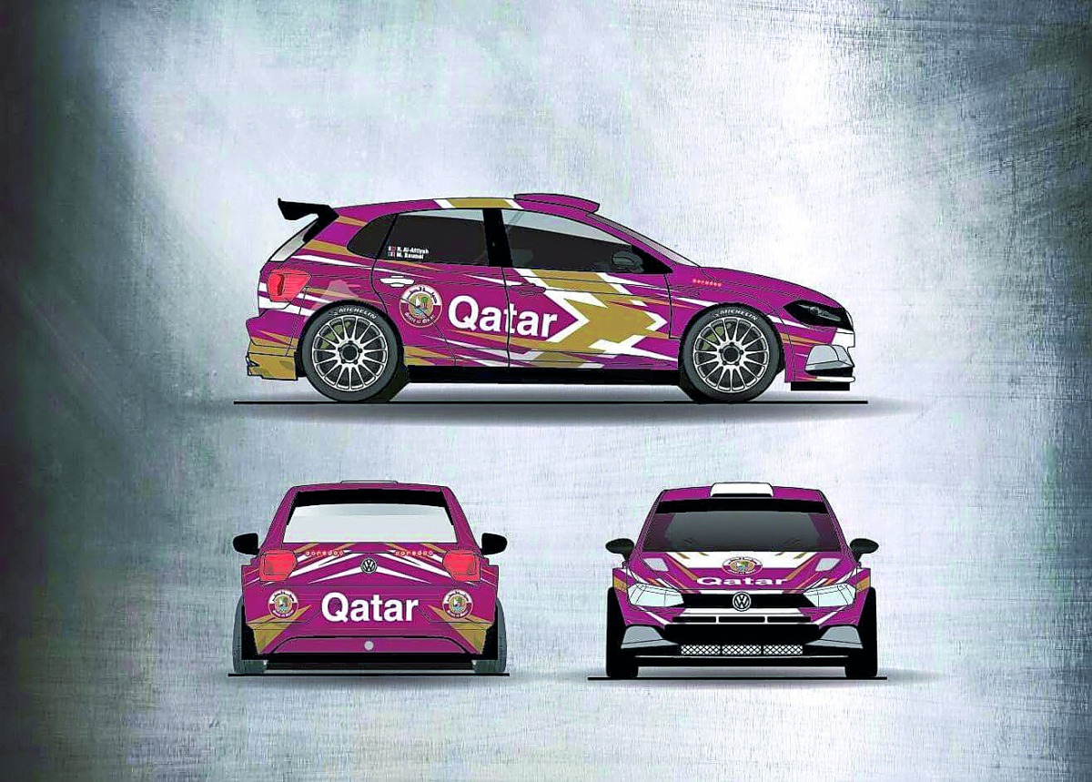 An artist’s impression of Nasser Saleh Al Attiyah’s new Volkswagen Polo GTI R5.
