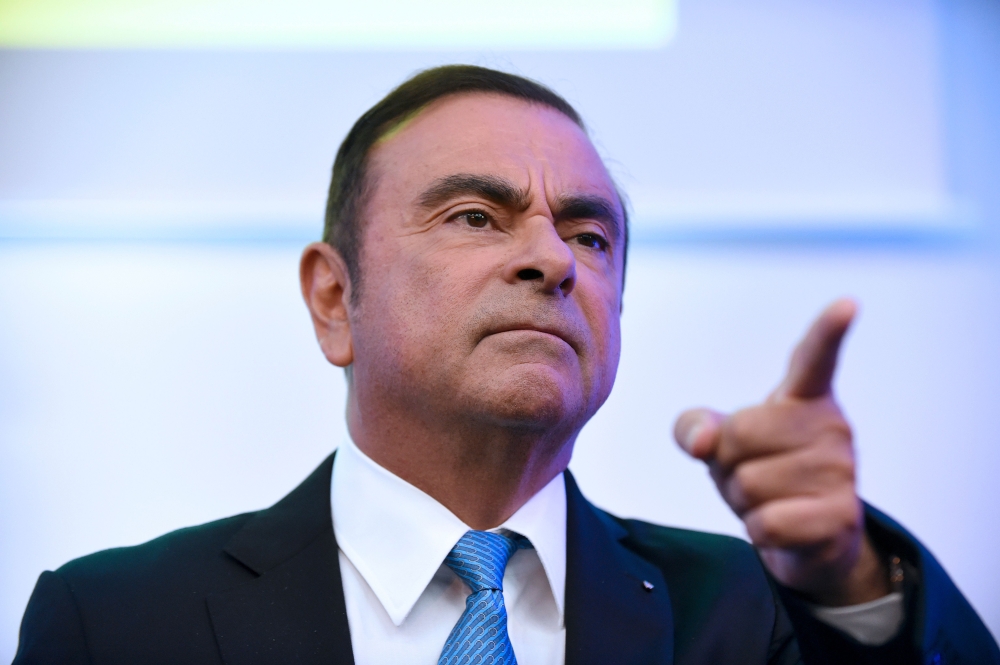 FILE PHOTO: Carlos Ghosn.  AFP / ERIC PIERMONT