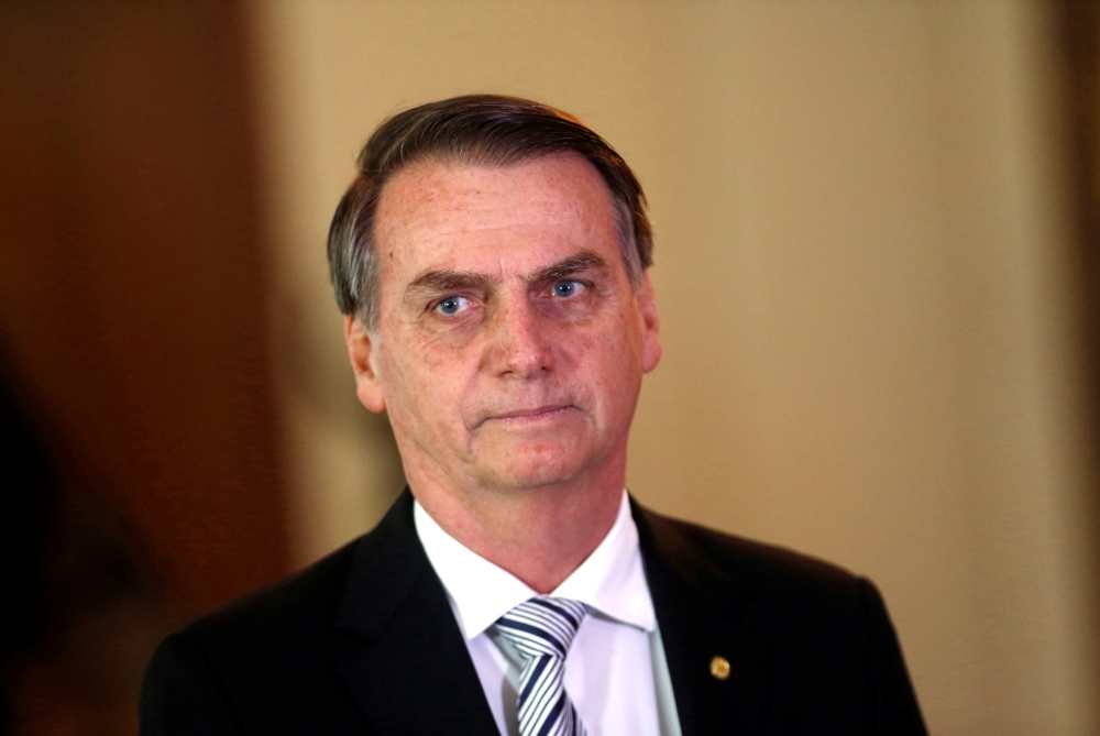 Brazil President-elect Jair Bolsonaro attends a meeting in Brasilia, November 7, 2018. Reuters/Adriano Machado
