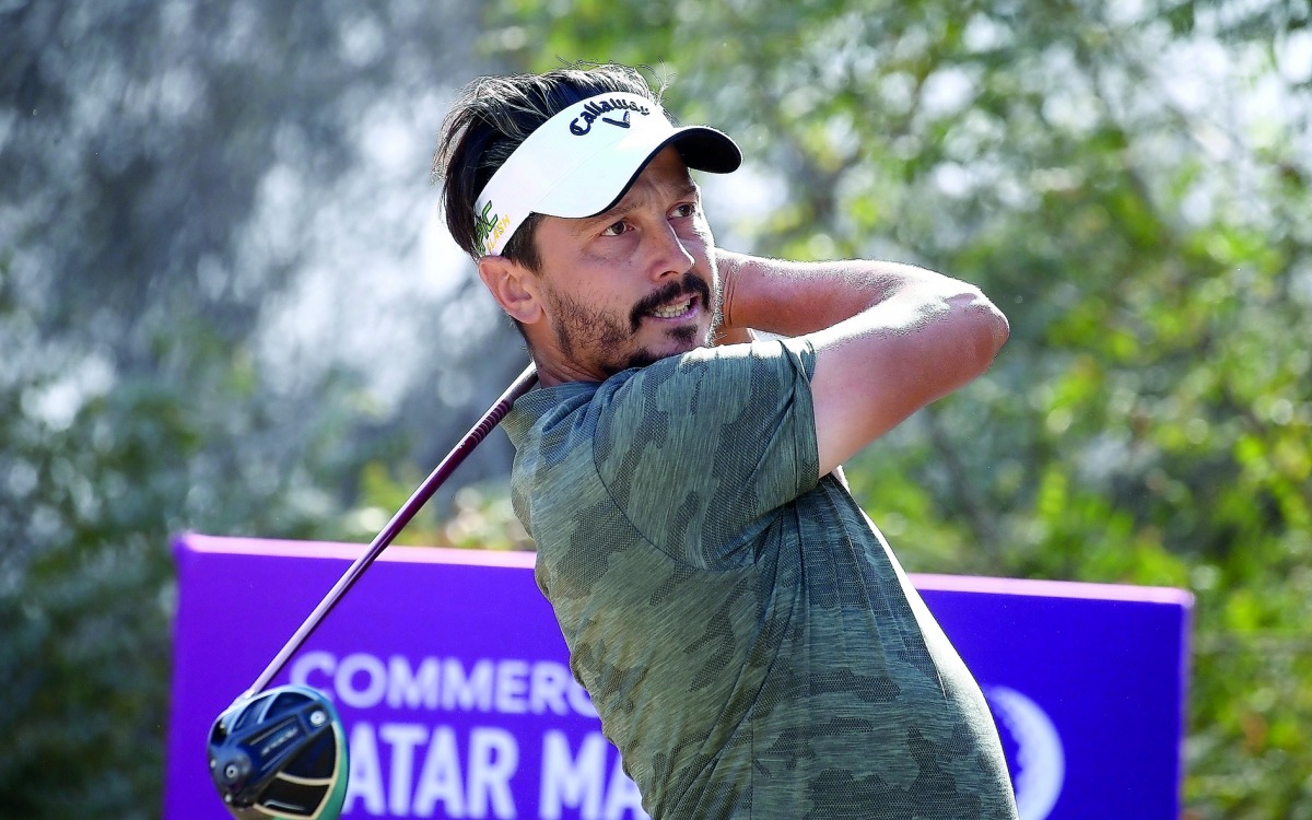 Mike Lorenzo-Vera of France in action during the Commercial Bank Qatar Masters at the Doha Golf Club yesterday.