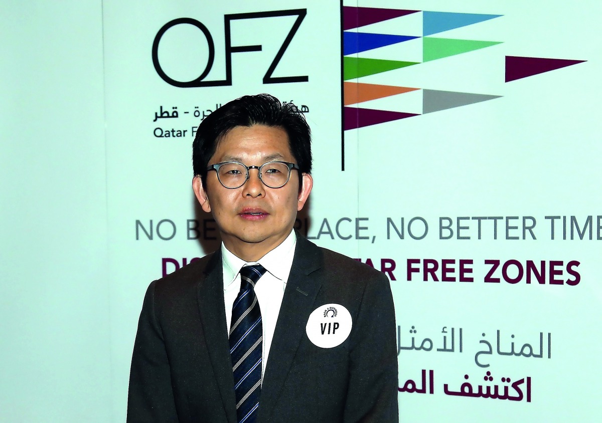 Lim Meng Hui, CEO, Qatar Free Zones Authority, during the Back2Business event held at Westin Doha hotel, on Wednesday. Pic: Abdul Basit / the peninsula