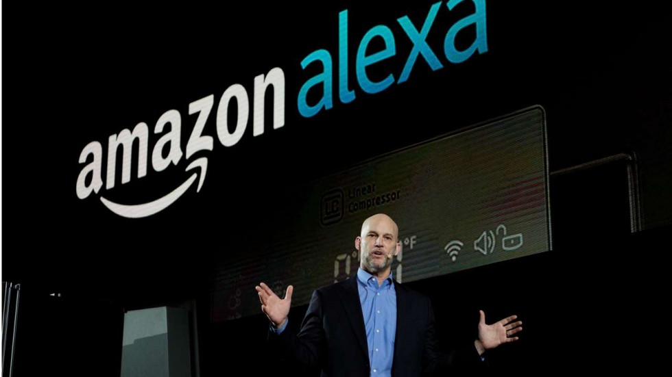 Mike George, VP Alexa Echo and Appstore for Amazon at CES in Las Vegas (Reuters) 