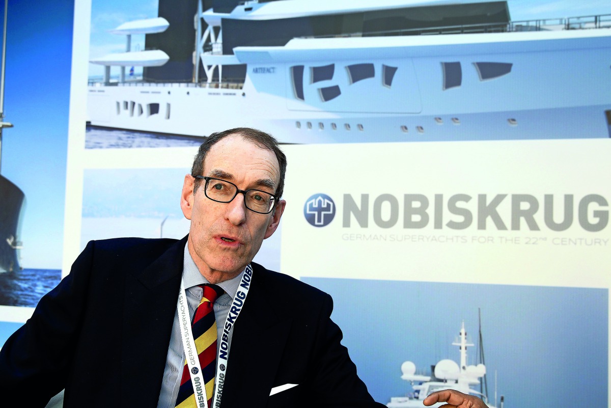 Nobiskrug Managing Director Holger Kahl speaking to The Peninsula. Pic: Qassim Rahmatullah / the peninsula