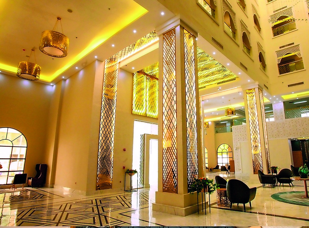 An interior view of Luxury Hotel Dana Al-Sadd.