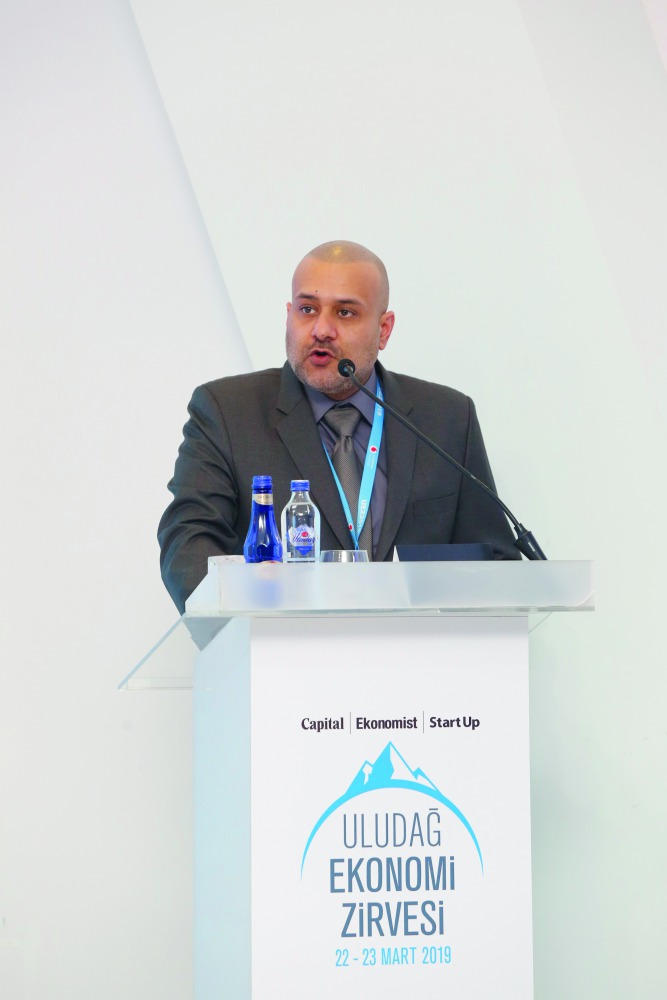 Yousuf Mohamed Al Jaida, CEO, QFC, during the event.