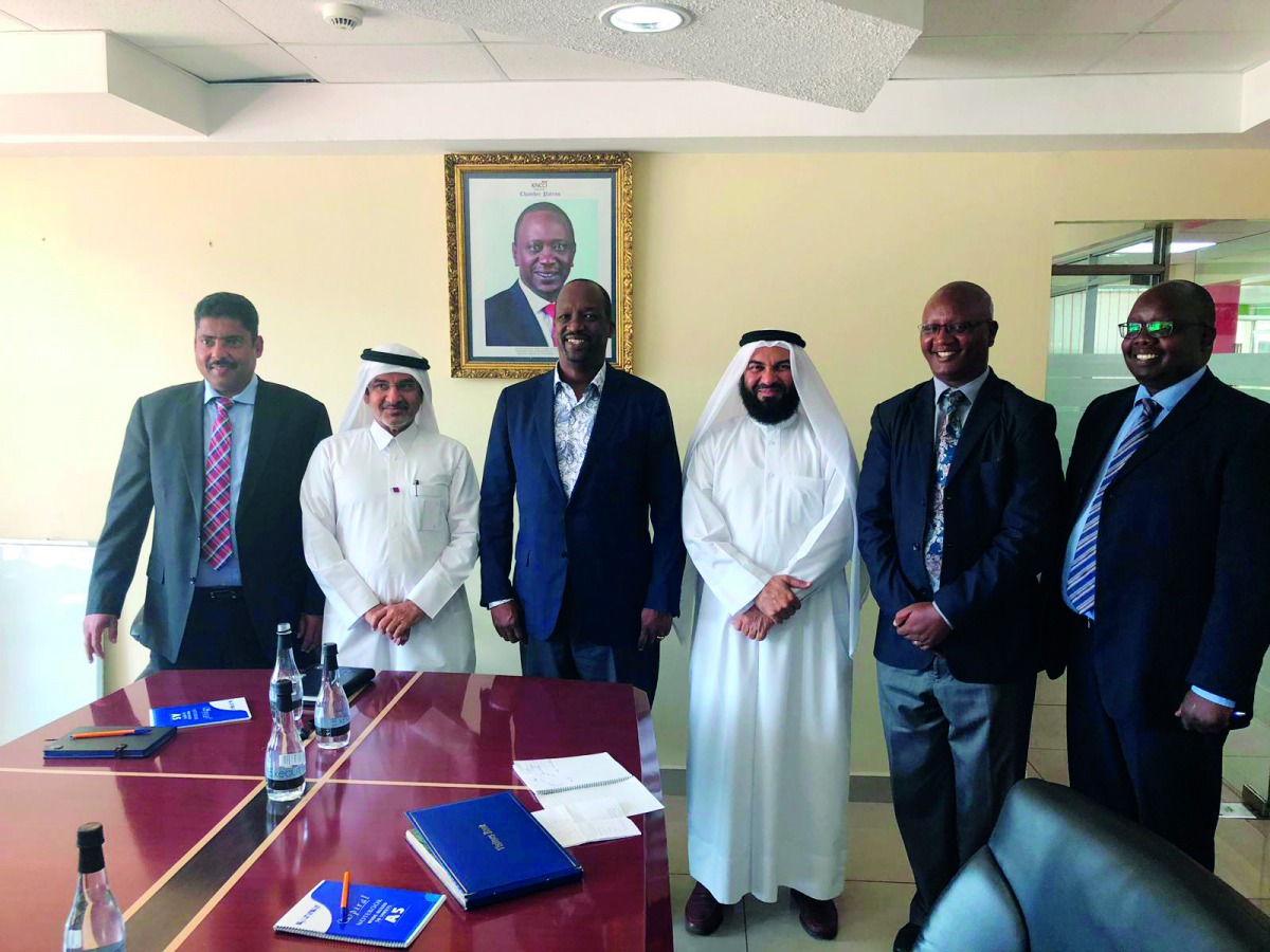 The Members of the Qatari trade delegation to Africa, which included QC board members Mohamed bin Mahdy Al Ahbabi and Dr Mohamed bin Gohar Al Mohamed, posing for a group photo with other dignitaries and officials. During their official visit to Ethiopia a