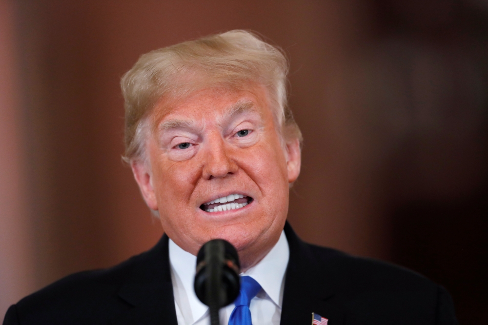 US President Donald Trump speaks at a news conference following midterm congressional elections at the White House, November 7, 2018.Reuters/Kevin Lamarque