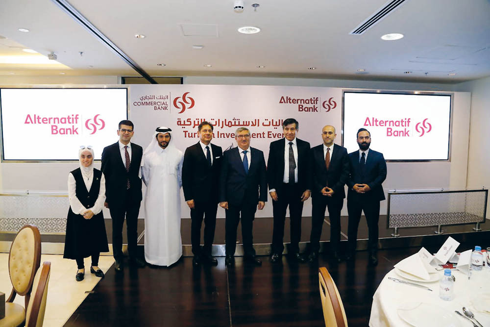 The officials from Commercial Bank, Alternatif Bank and The Investment Office of the Presidency of Republic of Turkey, on the sidelines of the event.