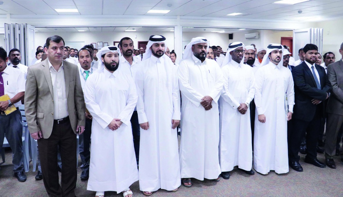 Officials and employees of Karwa at the awareness event.