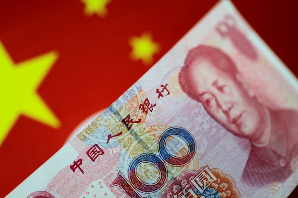 A China yuan note is seen in this illustration photo, May 31, 2017. Reuters/Thomas White