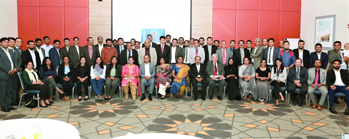 Members of the Institute of Chartered Accountants of India (ICAI) Doha Chapter at the seminar in Doha recently. 