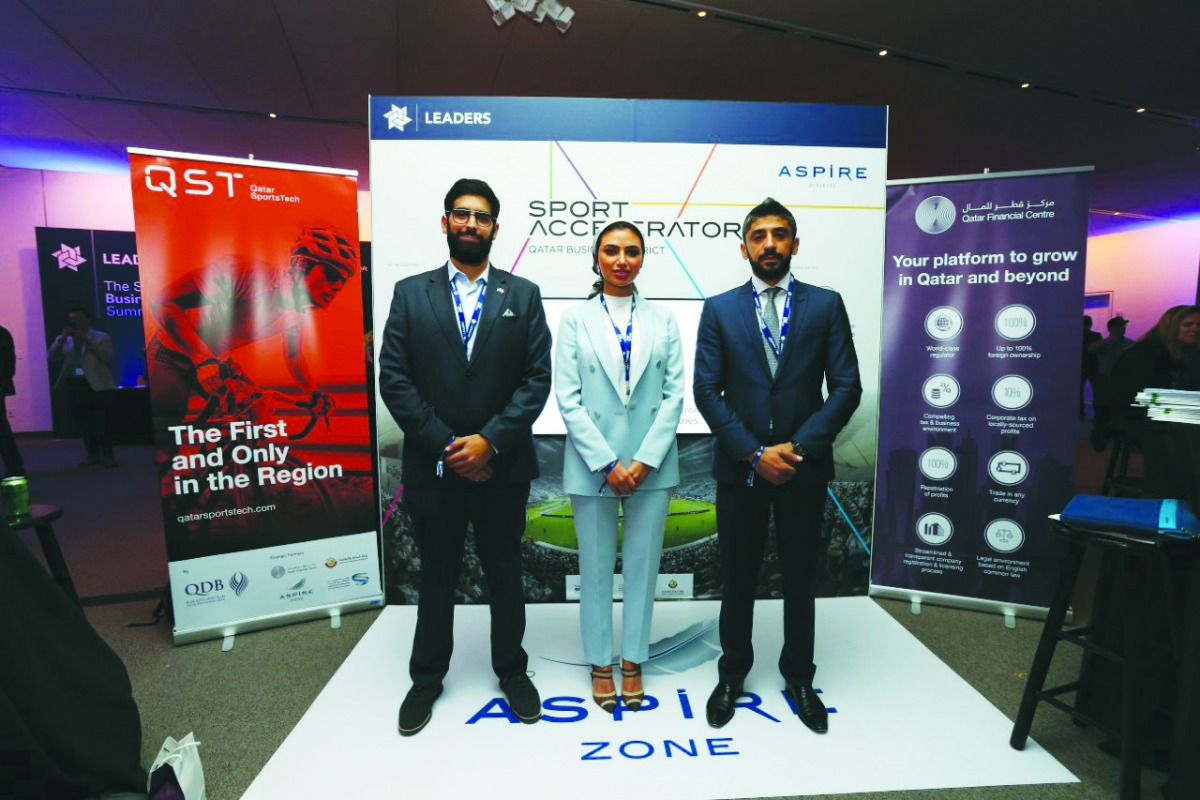 The QFC officials during the event.