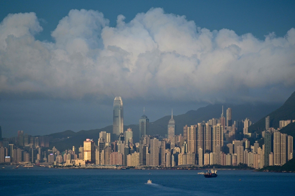 This picture taken on June 13, 2019 shows a general view shows of the Hong Kong skyline. AFP / Anthony Wallace 