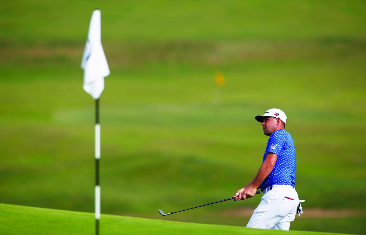  Gary Woodland of the US during practice. Reuters/Paul Childs 
