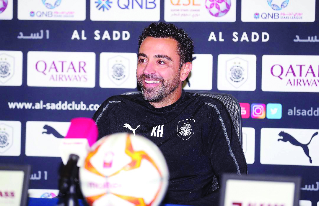 Al Sadd’s coach Xavi Hernandez.