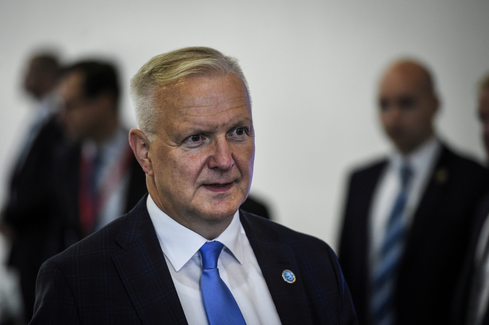 Governor of the Bank of Finland Olli Rehn attends the informal meeting of ministers for economic and financial affairs (ECOFIN) and Eurogroup in Helsinki, Finland, 13 September 2019. Lehtikuva/Emmi Korhonen