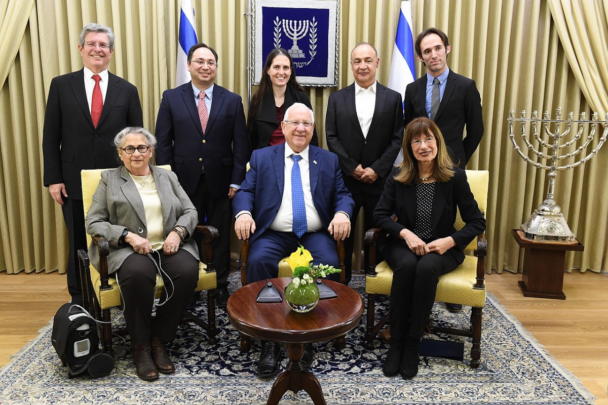 President of Israel, Reuven Rivlin, and his wife Nechama Rivlin host young scientists who have been awarded the Blavatnik Awards for Young Scientists for encouraging research innovation and scientific discoveries. Sunday, February 4, 2018. Photo Credit: M