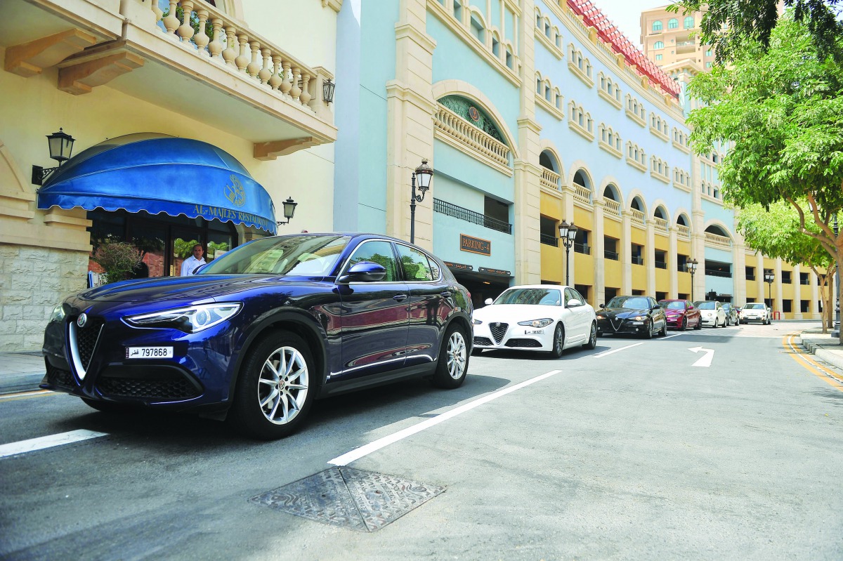 A test drive for Alfa Romeo and Fiat which took place at Alfa Romeo Showroom at The Pearl-Qatar yesterday. Pic: Baher Amin/the peninsula