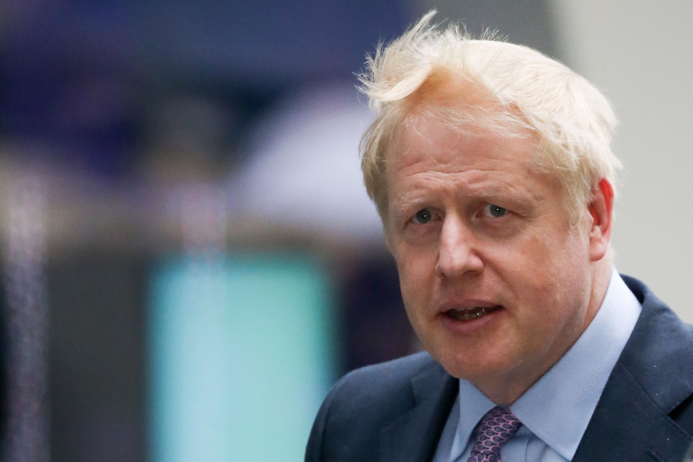 Boris Johnson arrives at the BBC studios in London on June 18, 2019 to take part in the Conservative Party leadership BBC television debate. AFP / Isabel Infantes