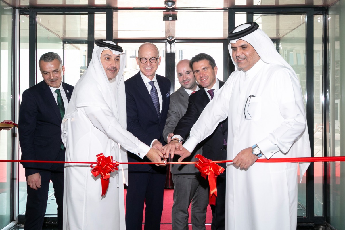 Alex Kyriakidis, President and Managing Director, Middle East & Africa, Marriott International, with Amer Fares, CEO of Sharaka Holdings, and other officials during the launch of Four Points by Sheraton Doha recently. 