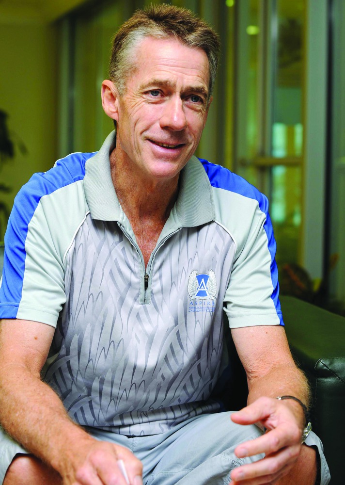 Squash coach and former World No. 1 Geoff Hunt.