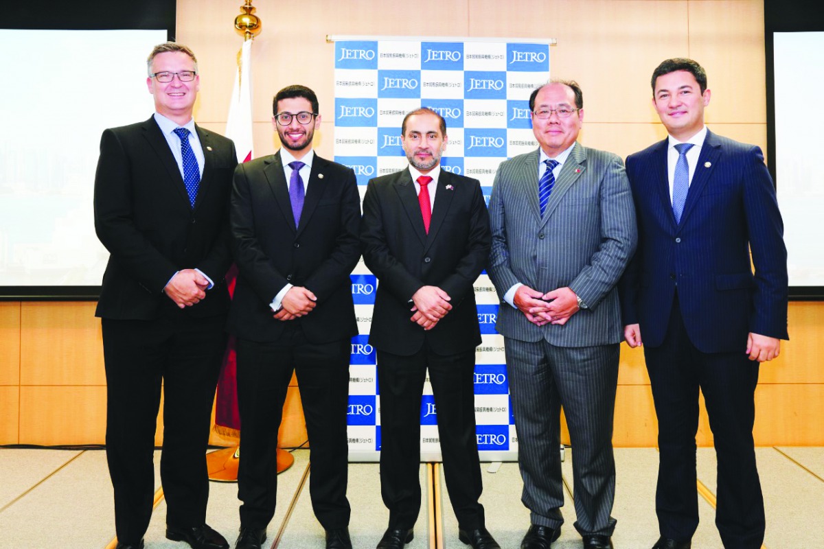 The officials during the roadshow in Japan.