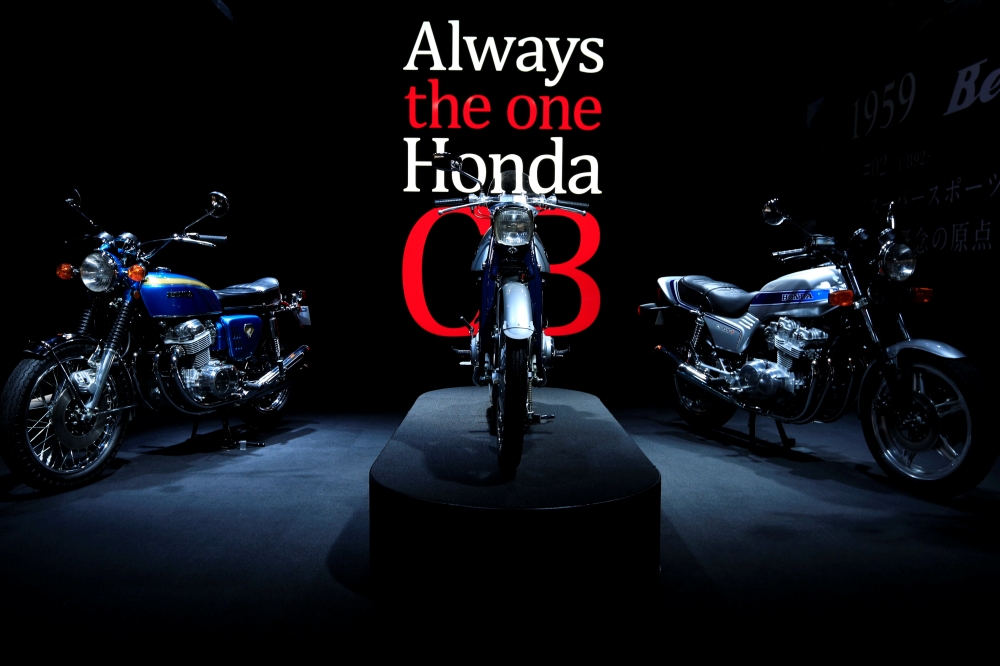 Honda motorcycles are seen in Tokyo Motor Show in Tokyo, Japan October 24, 2019. Reuters/Soe Zeya Tun 