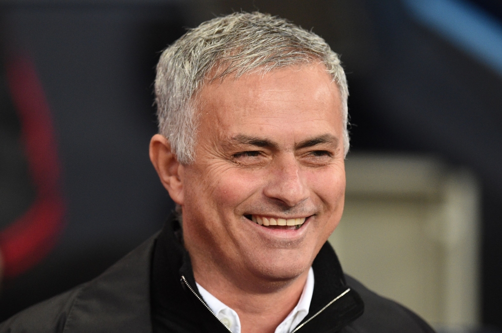 
Jose Mourinho smiles before the English Premier League football match between Manchester City and Manchester United at the Etihad Stadium in Manchester, on November 11, 2018 AFP / Oli Scarff