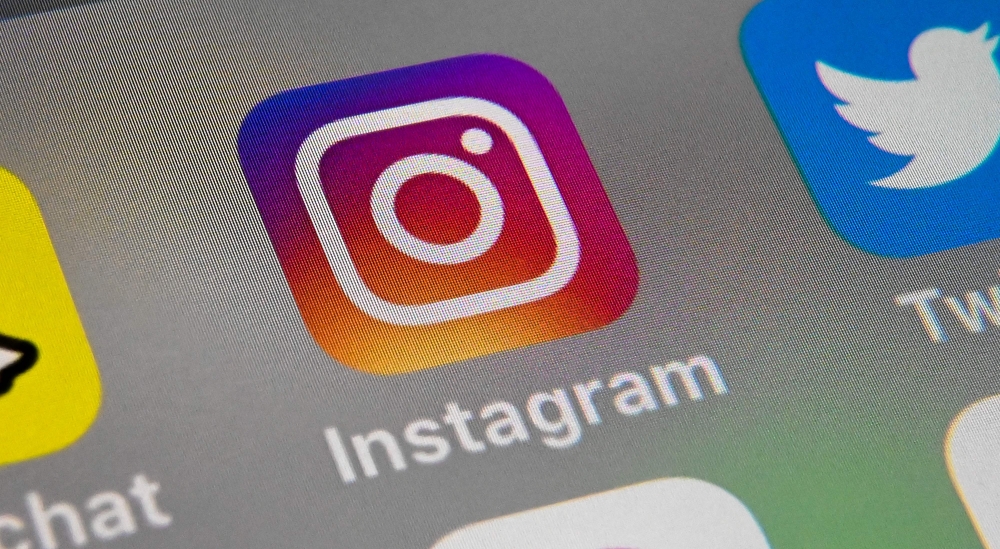 A picture taken in Lille showing the logo of mobile app Instagram . October 01, 2019 / AFP / DENIS CHARLET
