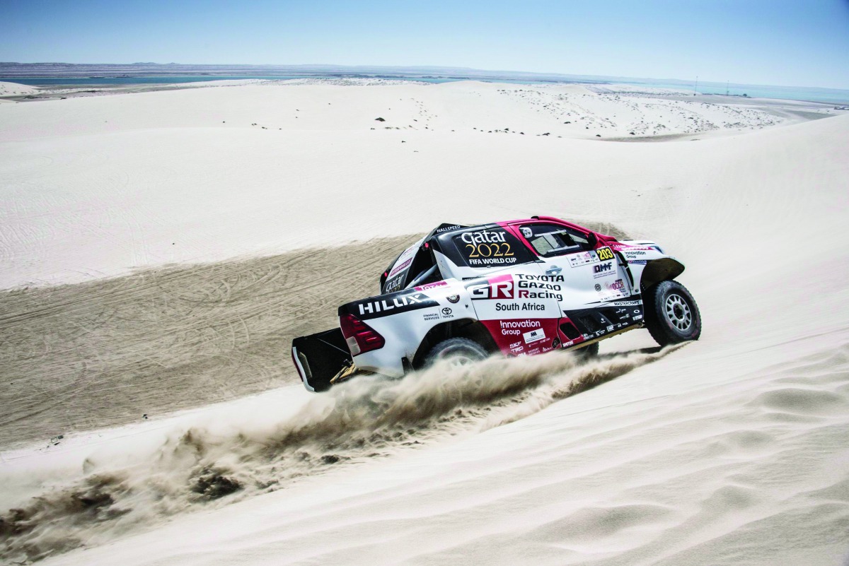 Qatar’s Nasser Saleh Al Attiyah drives during a previous edition of the Manateq Baja Qatar in this file photo. 