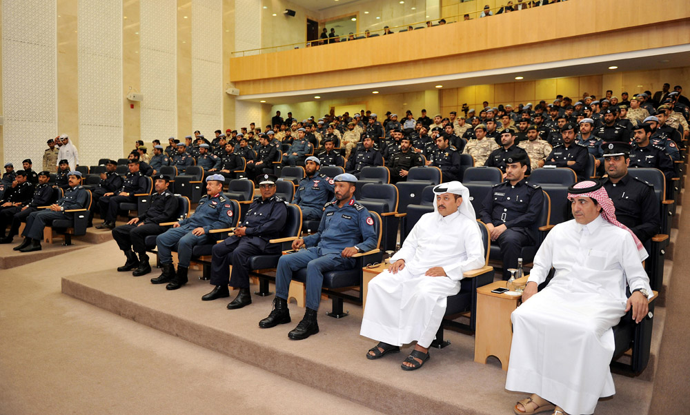 The participants during the graduation ceremony held at the Officers Club of the General Directorate of Civil Defense, yesterday. Pics: Abdul Basit/The peninsula